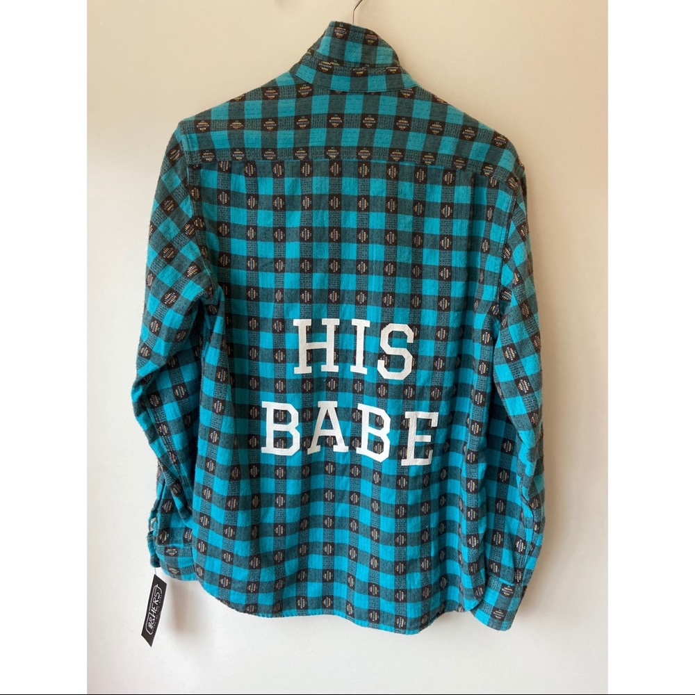 Hubs & Hers HIS BABE Flannel NWT 🍂
